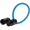 Kondor Blue Cables & Connectors>8inch Straight Low Profile Right Angle XLR Cable -