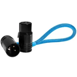 Kondor Blue Cables & Connectors>8inch Straight Low Profile Right Angle XLR Cable -