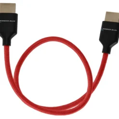 Kondor Blue Video Monitors & Accessories>8K HDMI 43cm Braided Cable for on Camera Monitors - Cardinal Red