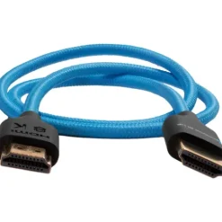 Kondor Blue Video Monitors & Accessories>Long 4K HDMI 2.0 Braided Cable - 60.9cm - Blue
