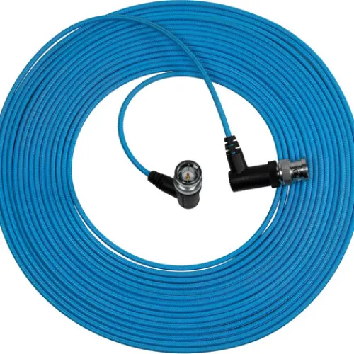 Kondor Blue Cables & Connectors>7.6m Ultra Thin 6G SDI Right Angle BNC Video Cable
