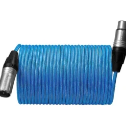 Kondor Blue Audio Cables & Adapters>Male XLR to Female XLR Audio Cable for Professional Balanced Sound - 7.6m - Blue
