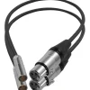 Kondor Blue Audio Cables & Adapters>Mini XLR Male to XLR Female 40cm Audio Cable (2 Pack) for BMPCC & C70 - Black