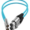 Kondor Blue Audio Cables & Adapters>Mini XLR Male to XLR Female 40cm Audio Cable (2 Pack) for BMPCC & C70 - Blue