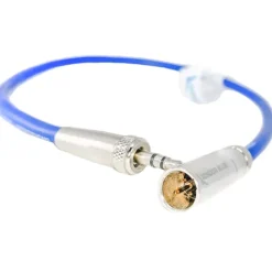 Kondor Blue Cables & Connectors>Mini XLR to 3.5mm Locking Screw Mini Plug for Lavalier Mics and BMPCC 4K/6K - Blue