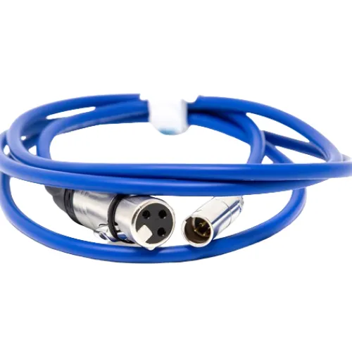 Kondor Blue Audio Cables & Adapters>Mini XLR to XLR for BMPCC 6K Pro/C70 Camera 1.5m - Blue