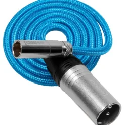 Kondor Blue Audio Cables & Adapters>Mini XLR to XLR Male for BMPCC 6K Pro/C70 Camera Cable - 91cm - Blue