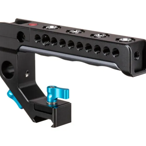 Kondor Blue Camera Cages & Rigs>Remote Trigger Top Handle for EOS R5, RED KOMODO, Fujifilm, Z CAM, URSA, C300, C70, Sony A7, LUMIX Start/Stop Trigger - Black