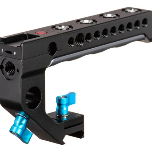 Kondor Blue Camera Cages & Rigs>Remote Trigger Top Handle for EOS R5, RED KOMODO, Fujifilm, Z CAM, URSA, C300, C70, Sony A7, LUMIX Start/Stop Trigger - Black