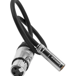 Kondor Blue Audio Cables & Adapters>TA4M Mini XLR 4 Pin Male to Female XLR Braided Audio Cable - 40.6cm - Black