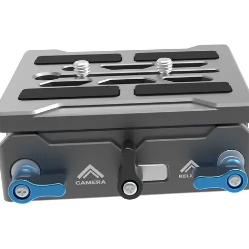 Kondor Blue Camera Cages & Rigs>Universal LWS ARRI Bridge Plate for ARRI, RED, URSA, C70, VENICE - Spacy Grey