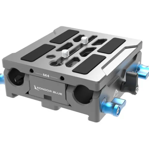 Kondor Blue Camera Cages & Rigs>Universal LWS ARRI Bridge Plate for ARRI, RED, URSA, C70, VENICE - Spacy Grey