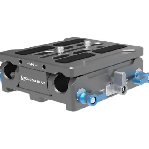 Kondor Blue Camera Cages & Rigs>Universal LWS ARRI Bridge Plate for ARRI, RED, URSA, C70, VENICE - Spacy Grey