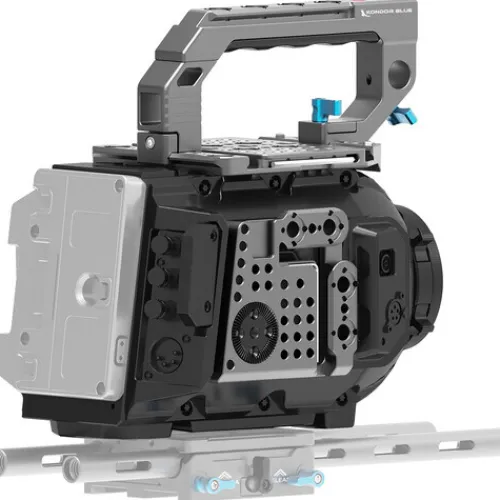 Kondor Blue Camera Cages & Rigs>URSA Mini Cage with Remote Trigger Handle - 12K/4.6K/4K - Space Grey
