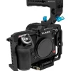Kondor Blue Camera Cages & Rigs>Kondor Panasonic Lumix S1H Cage with Remote Trigger Handle for S1/S1R/S1H - Black