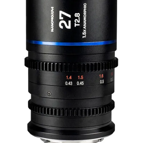 Laowa Cinema Lenses>Nanomorph 27mm T2.8 1.5x S35 Anamorphic Lens - Nikon Z - Blue Flare
