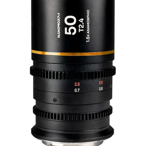 Laowa Cinema Lenses>Nanomorph 50mm T2.4 1.5x S35 Anamorphic Lens - L Mount - Amber Flare