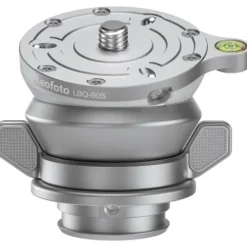Leofoto Tripod Heads>LBQ-60S Silver 61mm Levelling Base for LQ-324, LQ-365 and LG-324