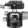 Leofoto Tripod Heads>LH-36LR 36mm Low Profile Ball Head with LR-50 Quick Release Lever Clamp and NP-50 Plate