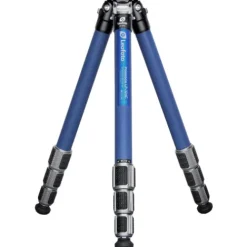 Leofoto Tripods>LP-324C Poseidon Series 4 Section Water Resistant Carbon Fibre Tripod with Blue LH-40LR Ball Head