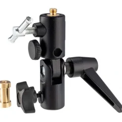 Manfrotto Mounting Hardware|Light Stands, Backgrounds & Mounting>026 Adaptor Swivel Lite-Tite Aluminium - Black