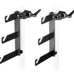 Manfrotto Light Stands, Backgrounds & Mounting>044 Background Holder Hooks and Super Clamps for 3 Backgrounds - Set of 2