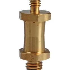 Manfrotto Mounting Hardware|Light Stands, Backgrounds & Mounting>037 Reversible Short Stud, with 3/8" and 1/4"-20 Threads - Brass