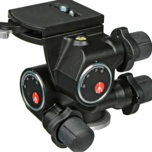 Manfrotto Tripod Accessories>410 3-Way, Geared Pan-and-Tilt Head with 410PL Quick Release Plate