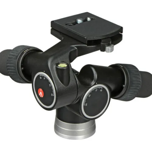 Manfrotto Tripod Accessories>405 3-Way, Geared Pan-and-Tilt Head with 410PL Quick Release Plate