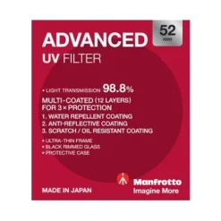 Manfrotto Uv Filters>Advanced UV Filter - 52mm