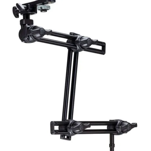 Manfrotto Mounting Hardware|Light Stands, Backgrounds & Mounting>396B-3 3-Section Double Articulated Arm with Camera Bracket