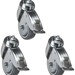 Manfrotto Mounting Hardware|Light Stands, Backgrounds & Mounting>104G Braked Wheel Set for Cine Stands - 100mm Diameter