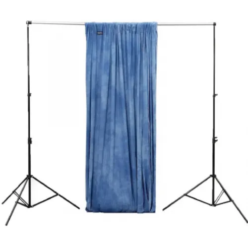 Manfrotto Light Stands, Backgrounds & Mounting>LA1108 Support for 3m Curtain & Roll Up Backgrounds - Metal Collars
