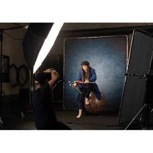 Manfrotto Mounting Hardware|Light Stands, Backgrounds & Mounting>LL LB7922 EzyFrame Vintage Background Kit - 6.5 x 7.5', Ink