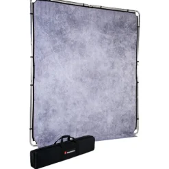 Manfrotto Mounting Hardware|Light Stands, Backgrounds & Mounting>LL LB7930 EzyFrame Vintage Background Kit 6.5 x 7.5' - Concrete