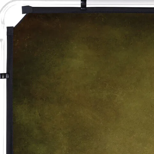 Manfrotto Mounting Hardware|Light Stands, Backgrounds & Mounting>LL LB7925 EzyFrame Vintage Background Cover 6.5 x 7.5' - Olive