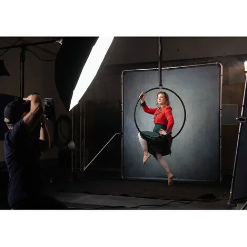 Manfrotto Mounting Hardware|Light Stands, Backgrounds & Mounting>LL LB7932 EzyFrame Vintage Background Kit - 6.5 x 7.5', Sage