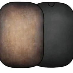 Manfrotto Mounting Hardware|Light Stands, Backgrounds & Mounting>LL LB5721 Vintage Collapsible Background - Walnut/Pewter, 5 x 7'