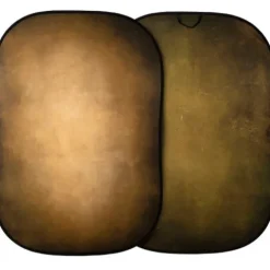 Manfrotto Mounting Hardware|Light Stands, Backgrounds & Mounting>LL LB5705 Vintage Reversible Collapsible Background - 5x7' - Tobacco/Olive