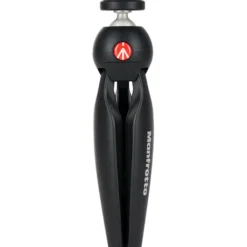 Manfrotto Tabletop Tripods>MKPIXICLMII-BK PIXI Smart Mini Tripod with Phone Clamp - Black