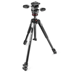 Manfrotto Tripods>MK190X3-3W1 Aluminium Tripod with 804 MkII 3-Way Pan/Tilt Head