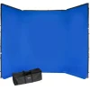 Manfrotto Mounting Hardware|Light Stands, Backgrounds & Mounting>MLBG4301KB FX Portable Background Kit - Chroma-Key Blue, 13.1 x 9.5'