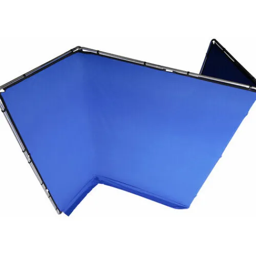 Manfrotto Mounting Hardware|Light Stands, Backgrounds & Mounting>MLBG4301KB FX Portable Background Kit - Chroma-Key Blue, 13.1 x 9.5'