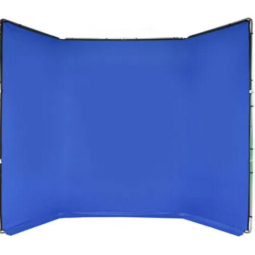 Manfrotto Mounting Hardware|Light Stands, Backgrounds & Mounting>MLBG4301KB FX Portable Background Kit - Chroma-Key Blue, 13.1 x 9.5'