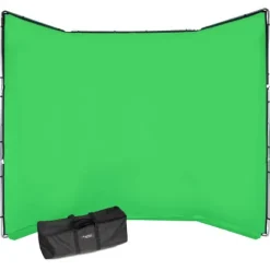 Manfrotto Mounting Hardware|Light Stands, Backgrounds & Mounting>MLBG4301KG FX Portable Background Kit - Chroma-Key Green, 13.1 x 9.5'