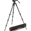 Manfrotto Tripods>MVK608CTALL 608 Nitrotech Fluid Video Head and 536 Carbon Fiber Single Legs Tripod