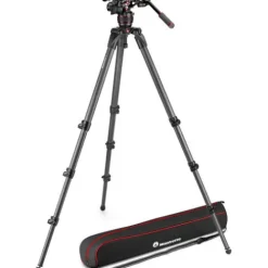 Manfrotto Tripods>MVK608CTALL 608 Nitrotech Fluid Video Head and 536 Carbon Fiber Single Legs Tripod