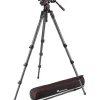 Manfrotto Tripods>MVK612CTALL 612 Nitrotech Fluid Video Head and 536 Carbon Fiber Single Leg Tripod