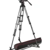 Manfrotto Tripods>MVK612TWINGC 612 Nitrotech Fluid Video Head and Carbon Fiber Twin Leg Tripod with Ground Spreader