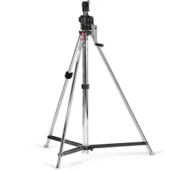 Manfrotto Mounting Hardware|Light Stands, Backgrounds & Mounting>083NW 2-Section Wind Up Stand with Leveling Leg - Chrome Steel
